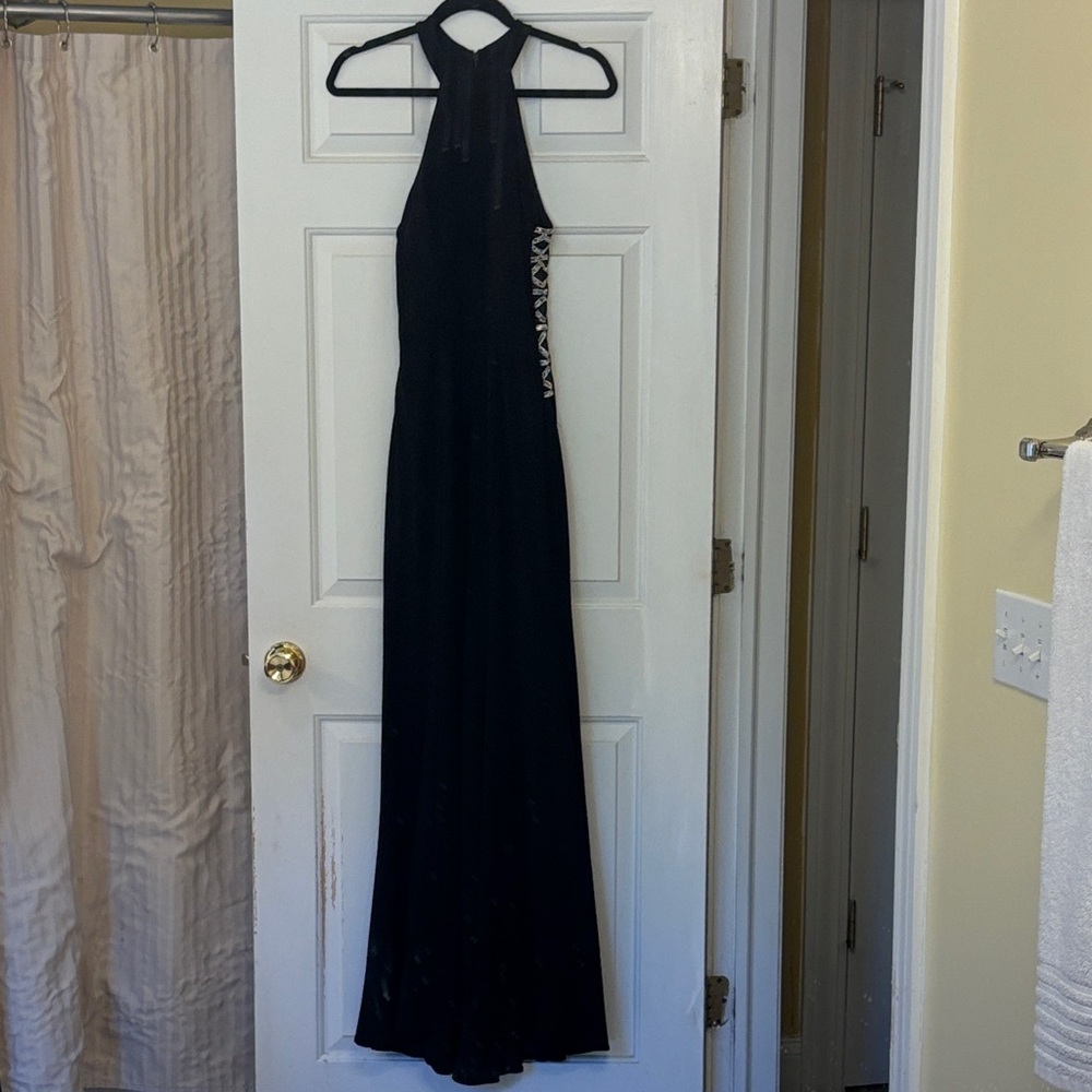 Xscape Black Halter Dress